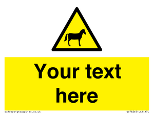 Custom warning horses